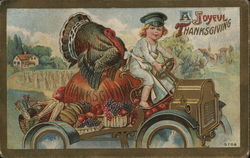 A Joyful Thanksgiving Turkeys Postcard Postcard