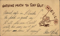 Nothing Much to Say But HELLO Postcard