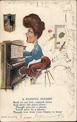 Woman with Mouth Open Broadly Singing While Playing Piano7 Woman with Mouth Open Broadly Singing While Playing Piano7