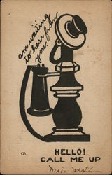 Hello! Call Me Up Postcard