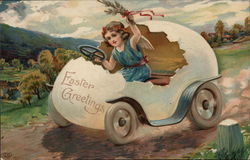 Easter Greetings Postcard