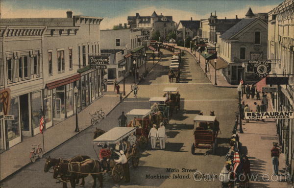Main Street Mackinac Island Michigan