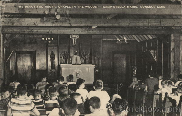 Rustic Chapel in the Woods Camp Stella Maris Conesus Lake Livonia New York