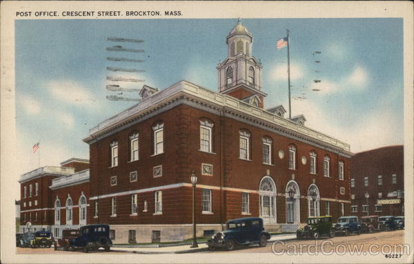 Post Office on Crescent Street Brockton Massachusetts