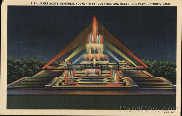 James Scott Memorial Fountain, Belle Isle Park Detroit Michigan