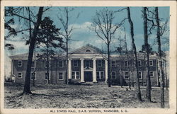 All States Hall - D.A.R. School Postcard