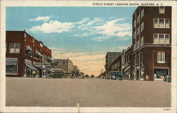 Steele Street Looking South Postcard