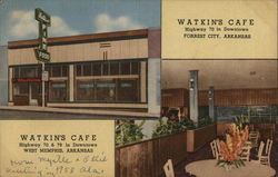 Watkin's Cafe Postcard