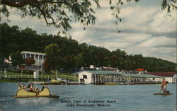 Scenic View of Rockaway Beach, Lake Taneycomo Missouri Postcard Postcard Postcard