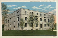 Music Hall, Indiana University, Bloomington, Ind. Postcard
