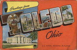 Greetings from Toledo Ohio Postcard Postcard Postcard