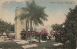 Pembroke Church Bermuda Postcard Postcard Postcard