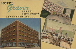 Hotel Graver Leads Them All Fargo, ND Postcard Postcard Postcard