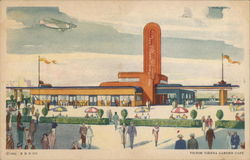 Victor Vienna Garden Cafe Chicago, IL 1933 Chicago World Fair Postcard Postcard Postcard