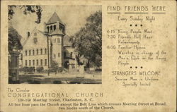The Circular Congregational Church Postcard