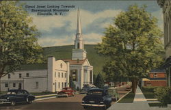 Canal Street Looking Towards Shawangunk Mountains Ellenville, NY Postcard Postcard Postcard