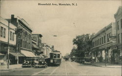Bloomfield Ave., Montclair, N. J. Postcard