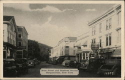 Main Street and Business Section Postcard