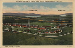 Veterans Hospital at Tupper Lake, N.Y. In the Adirondack mts. Postcard