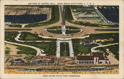 Air View of Central Mall, Jones Beach State Park Wantagh, NY Postcard Postcard Postcard