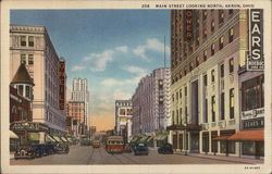 Main Street Looking North, Akron, Ohio Main Street Looking North, Akron, Ohio
