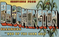 Greetings from Bloomington Postcard
