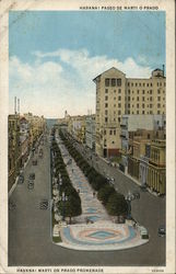 Paseo de Marti o Prado Havana, Cuba Postcard Postcard Postcard