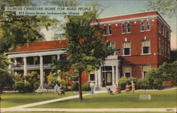 Illinois Christian Home for Aged People Jacksonville, IL Postcard Postcard Postcard