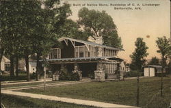 Residence of C.A. Linebarger, Built Of Native Stone Postcard
