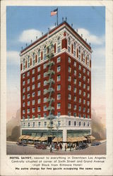 Hotel Savoy Los Angeles, CA Postcard Postcard Postcard