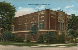 Masonic Temple Centralia, IL Postcard Postcard Postcard