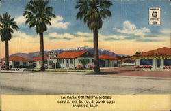 La Casa Contenta Motel Riverside, CA Postcard Postcard Postcard