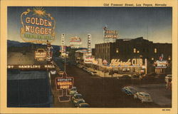 Old Fremont Street Las Vegas, NV Postcard Postcard Postcard