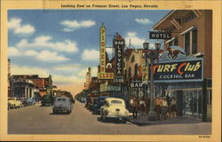 Looking East on Fremont Street, Las Vegas, Nevada Postcard Postcard Postcard