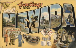 Greetings from Nevada Postcard Postcard Postcard