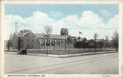 New High School Mishawaka, IN Postcard Postcard Postcard