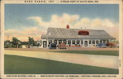 Bob's Bar-B-Q Rolling Prairie, IN Postcard Postcard Postcard