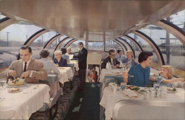 Astra Dome Dining Car Trains, Railroad