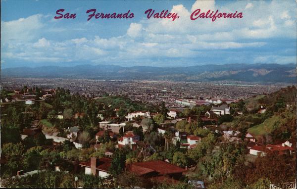 San Fernando Valley from the Hollywood Hills California
