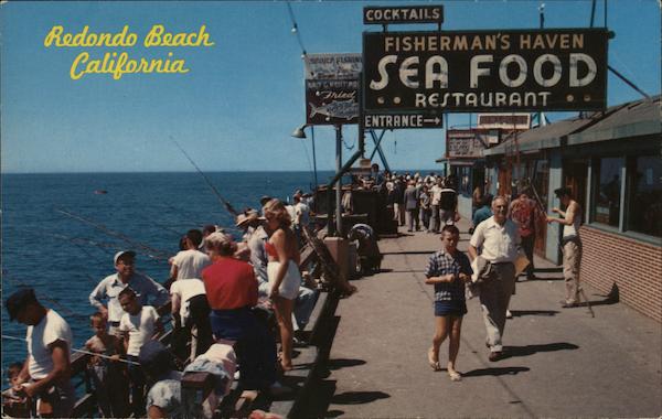 Monstad Pleasure Fishing Pier at Fisgherman's Wharf Redondo Beach California