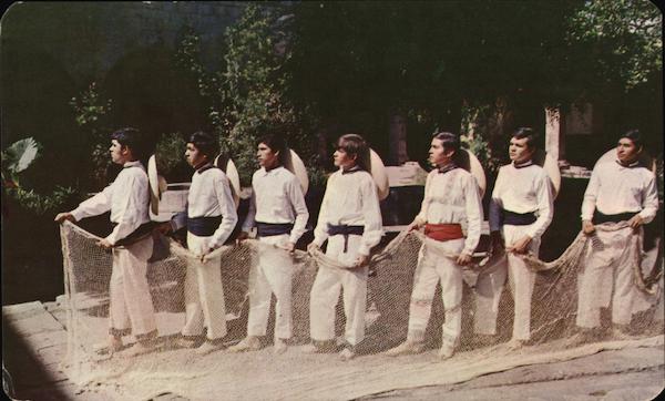 Estampa Tipica Redes - Fishing Nets Patzcuaro Mich Mexico