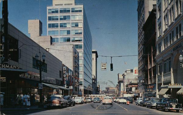 Looking North on 6th Avenue Portland Oregon