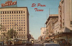 Looking East on Mills Avenue El Paso, TX Postcard Postcard Postcard