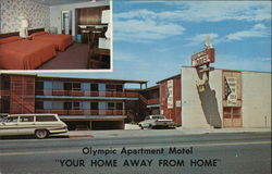 Olympic Apartment Motel Reno, NV Postcard Postcard Postcard