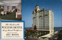 The Fashionable Wilton Hotel Long Beach, CA Postcard Postcard Postcard