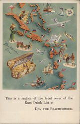 Don the Beachcomber Replica of the front cover of the Rum Drink List Don the Beachcomber Replica of the front cover of the Rum Drink List