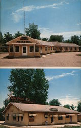 Corn Palace Motel and Chef Louie's Steak House Mitchell, SD Postcard Postcard Postcard