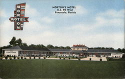 Morton's Motel Postcard