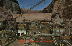 Glen Canyon Dam Page, AZ Postcard Postcard Postcard