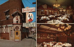 George Hessberger's Restaurant Chicago, IL Postcard Postcard Postcard